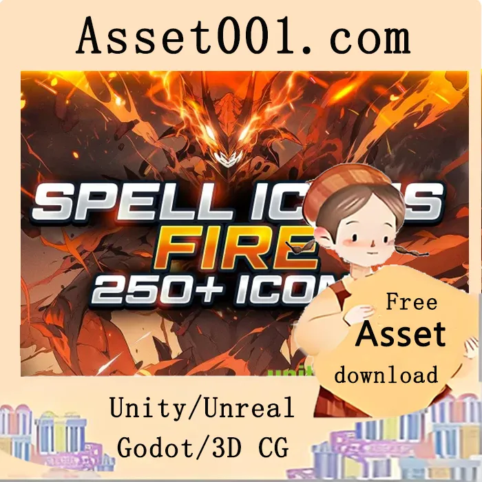 250+款高清火焰法术图标集合，助力游戏视觉叙事升级|Cinematic Spell Icons - Fire v1.0