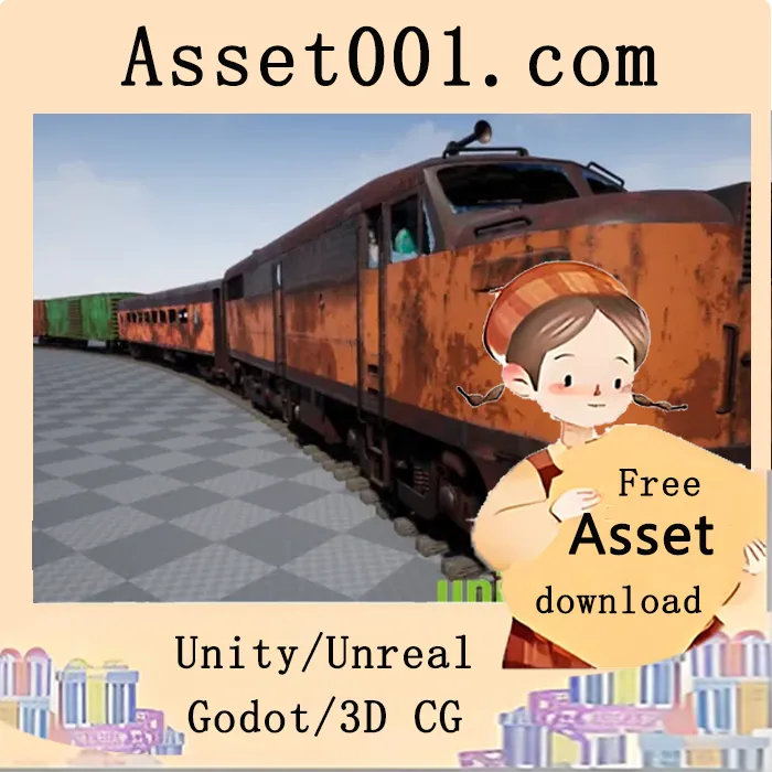 废弃列车包：末日僵尸世界中的货运与客运车厢及轨道资源|Abandoned Train Pack v4.17-4.27+