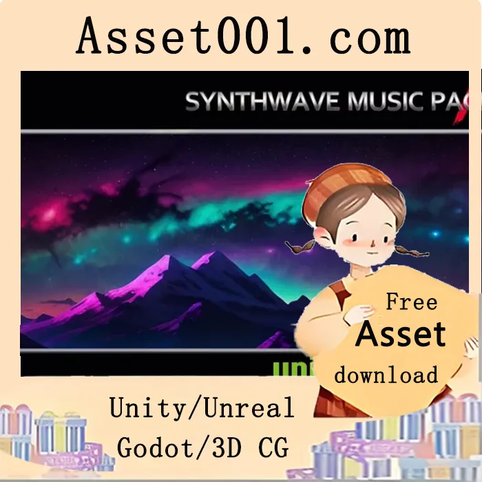 SynthWave音乐包：包含7首原创曲目及29个无缝循环，适用于游戏开发|SynthWave Music Pack (UE) v4.17-4.27+