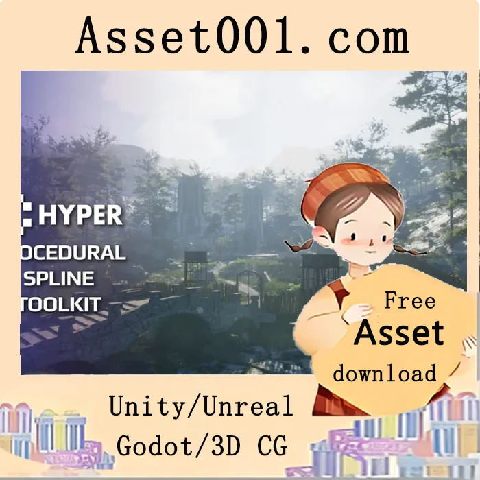 Hyper Procedural Spline Toolkit v3 (5.5+)：基于蓝图与PCG的高效曲线工具套件|Hyper Procedural Spline Toolkit v3 (5.5+)