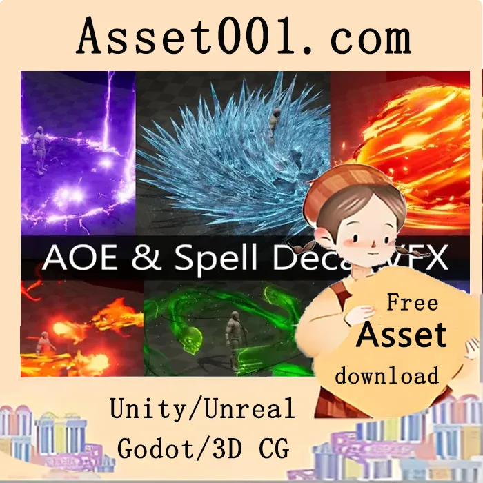AOE and Spell Decal VFX ( with SFX ) 5.2+