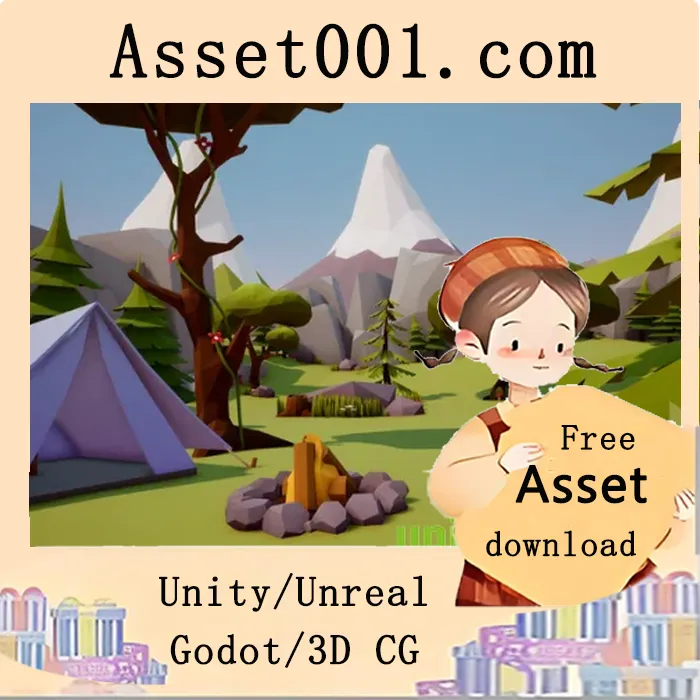 低多边形自然场景资源包（UE）|Low Poly Nature Pack (UE) v4.24+