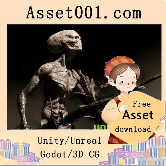 高质量科幻角色资产包：包含5858张面部、11668个三角面和5836个顶点|Vintage SciFi character pack VOL3 Alien v4.26+