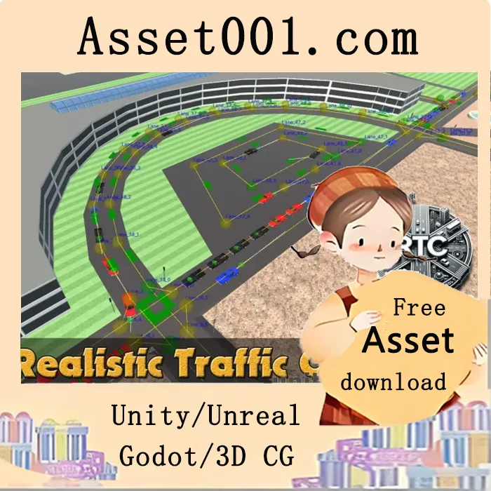 Unity 实时交通控制器：打造真实动态交通模拟的高效工具|Realistic Traffic Controller v1.70