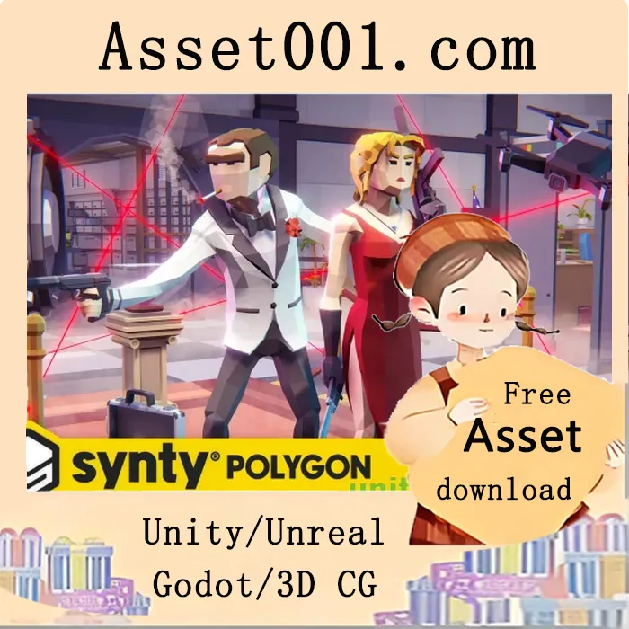 Synty Studios推出间谍主题低多边形资产套件|POLYGON Spy Kit - Low Poly 3D Art by Synty v1.2.0