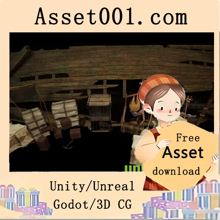 Nanite中古港湾套装：29个高细节4K模型，轻松搭建中古场景|[Nanite] Medieval Harbor Kit - Harbor Props (Docks, Harbor, Medieval Props) v5.0+