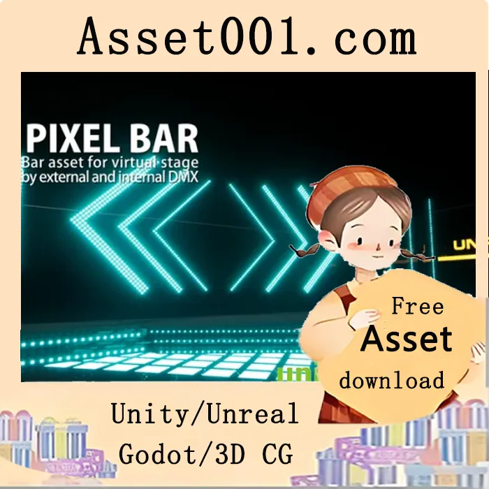 LED像素条与动画预设资产：支持DMX外部及内部控制|LED Pixel Bar and Animation Preset v4.27, 5.0