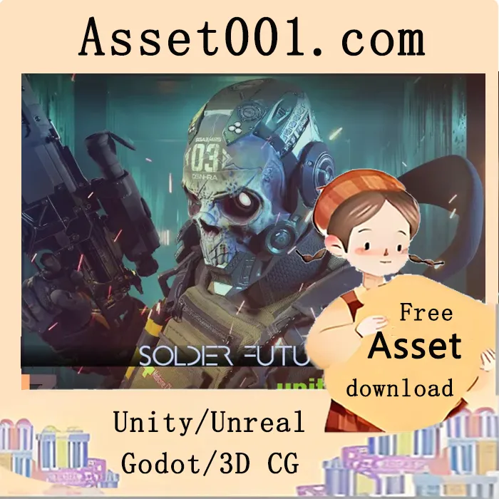 Unity中基于PBR的士兵角色模型构建与参数详解|PBR Soldier Future 01 v1.0