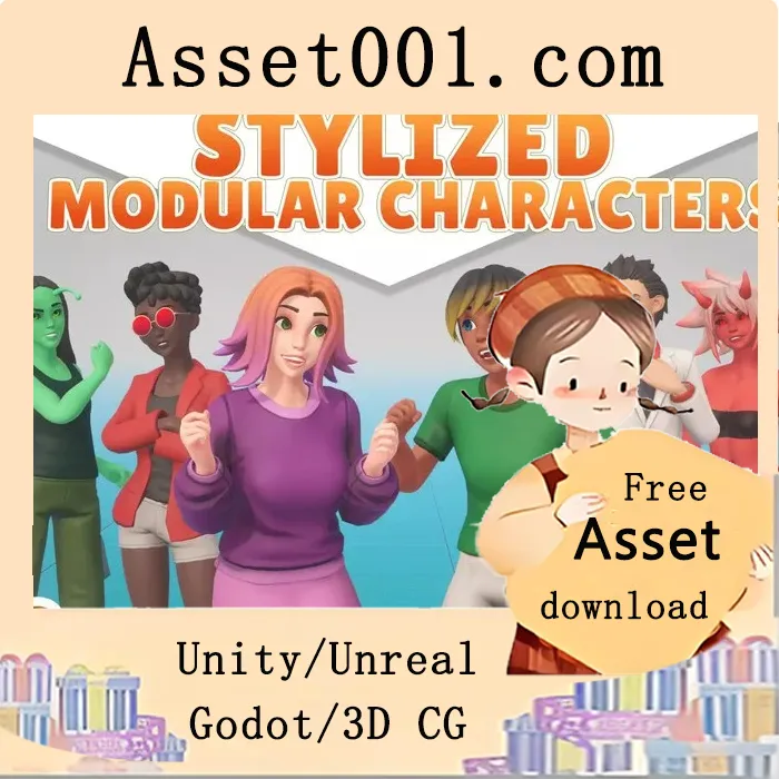 BoZo： stylized modular角色创建系统基础包 v2.0 更新详解|BoZo: Stylized Modular Characters - Base Pack v2.3.1 (20 Feb 2026)
