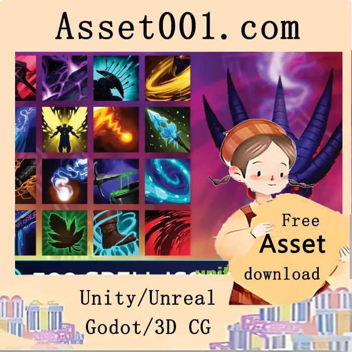 25个职业的奇幻RPG图标资源（支持Unity 2019.4.0及以上版本）|500 RPG Spell Icons - Fantasy v1.0