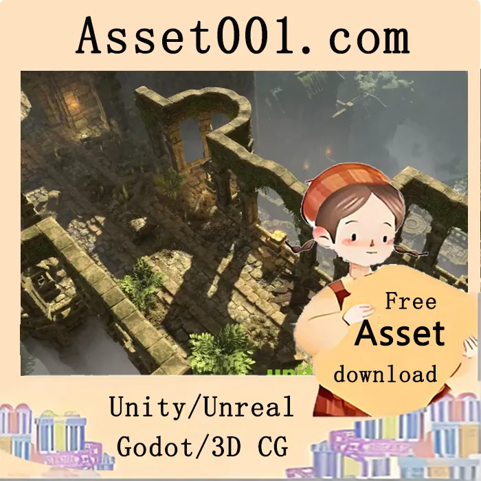 300多个预制件模块化寺庙环境包，打造风格化庙宇场景|Eternal Temple v1.5.3