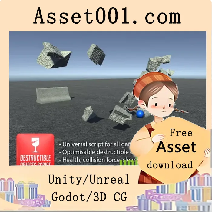 支持预制体的可破坏物体脚本及优化设置|Destructible objects script v1.0
