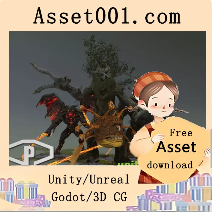 恶魔生物套装：包含4种恶魔生物，支持PBR与旧Shader，适用于PC/MAC/次世代主机|DEMONIC CREATURES PACK v2.0