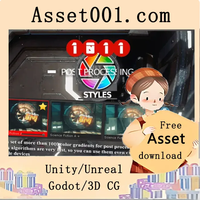 1000个LUT贴图资源包：Unity后期处理流程优化工具|1000 LUTs for Post Processing v2022.1