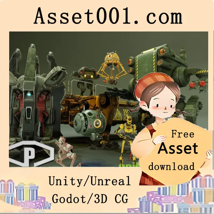 科幻机器人包 VOL.1：9款炫酷机器人模型免费下载|SCI FI ROBOTS PACK VOL 1 v2.0