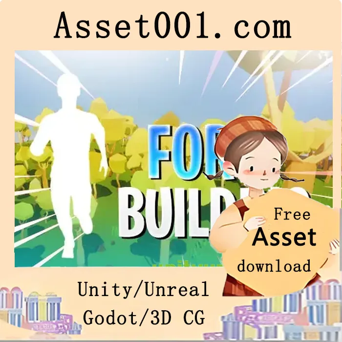 Unity免费提供Fort Building建造插件，支持楼梯、地板、墙壁搭建及运行跳跃功能|Fort Building v1.3