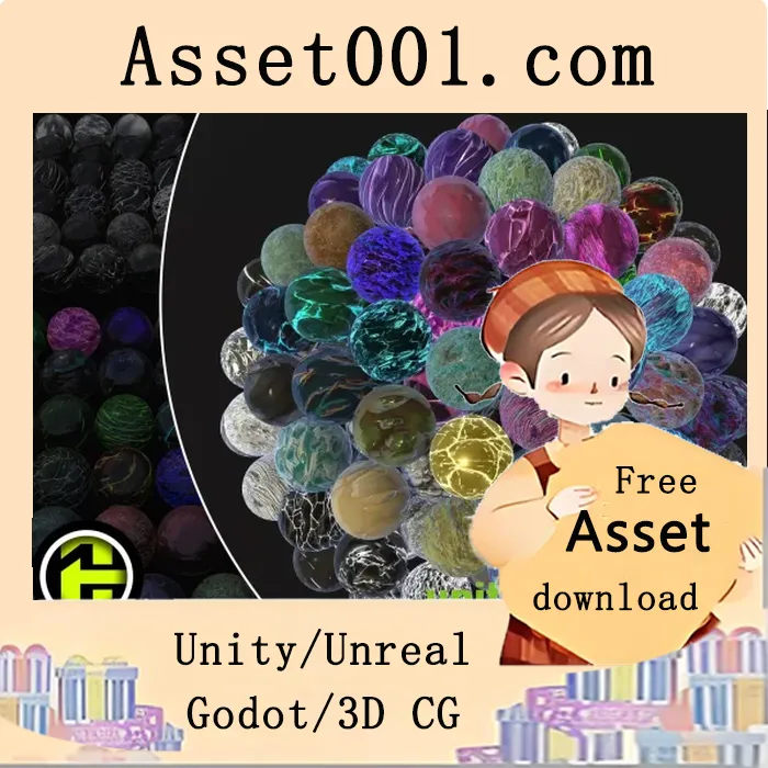 终极水晶材质包：包含57种可编辑的无缝可重复材质|Ultimate Crystal Materials v1.0