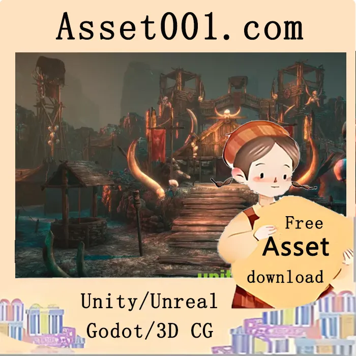 部落营地建筑元素与PBR材质包详解|Tribal camp v1.0