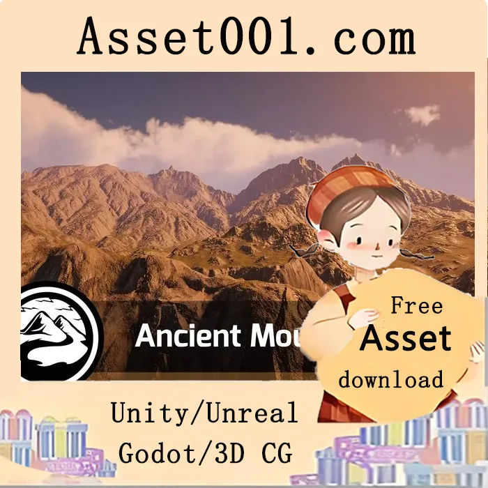 Ancient Mountains - 高质量地形贴图包 v1.0|Ancient Mountains - Stamp Pack v1.0