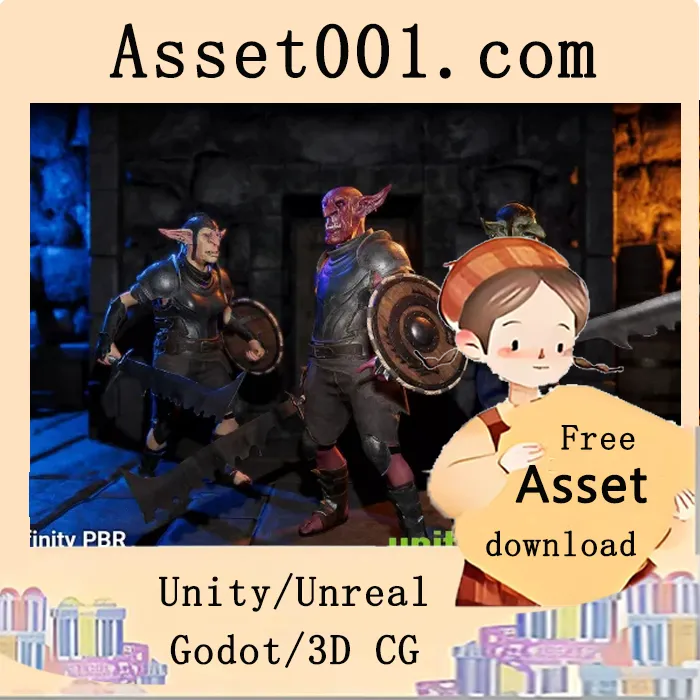 Unity中可自定义的男女性小妖精角色及装备方案|Goblin Character Fantasy RPG - Fantasy RPG v1.1