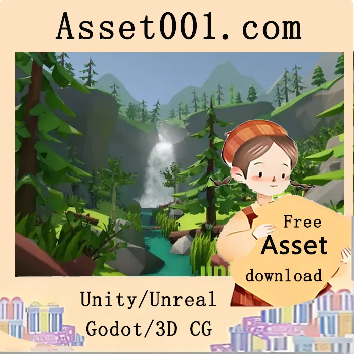 低多边形风格森林环境资产包：构建专属场景与演示级内容|Lowpoly Style Forest Environment v1.1