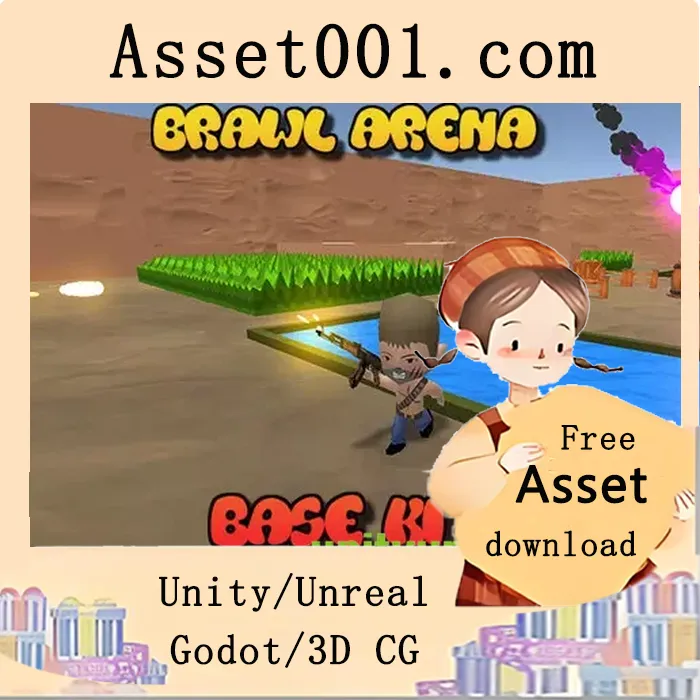 Unity竞技场格斗游戏基础套件：含3个独特角色与完整游戏框架|Brawl Arena Base Kit v1.0
