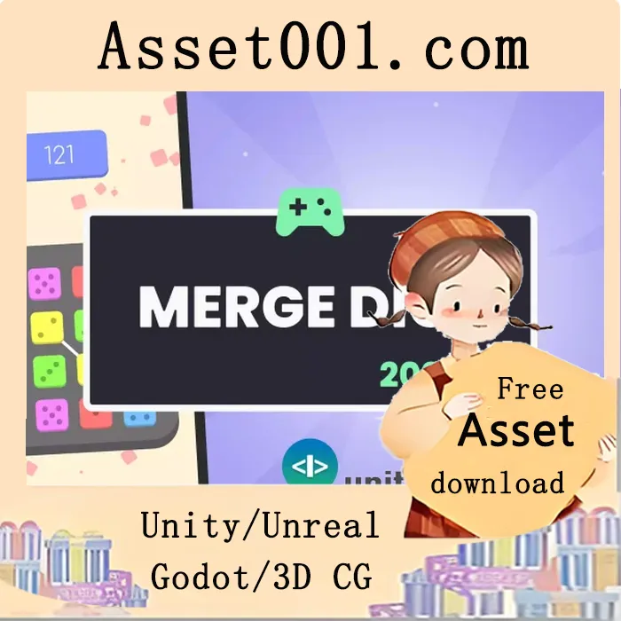 Unity提供融合骰子益智游戏模板，支持移动端与桌面端|Merge Dice - Game Template (2021 LTS) v1.0