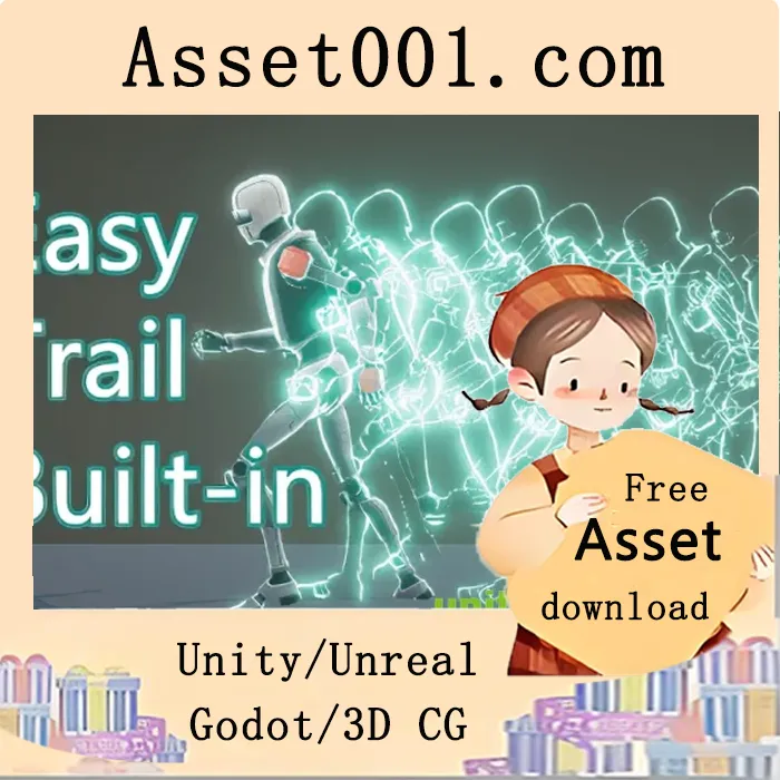 Unity内置轨迹效果工具：零代码实现酷炫尾迹效果|Easy Trail - Built-in v1.0