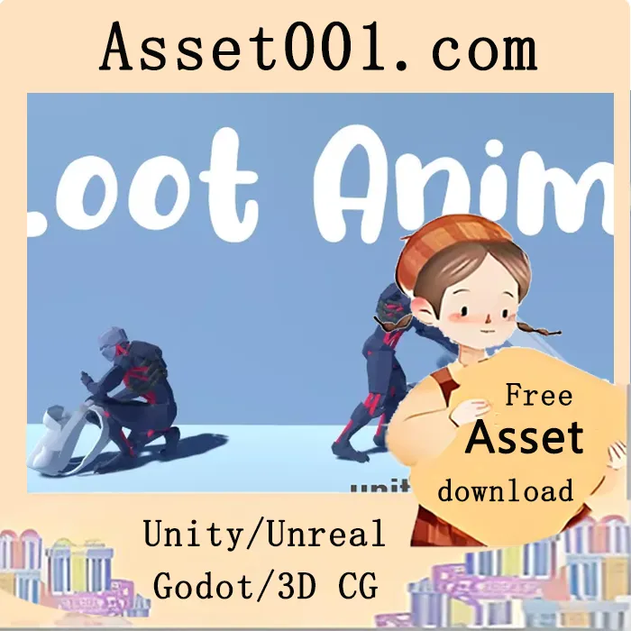 loot动画集：包含开箱、尸体拾取、地面物品及背包等84个动画资产包|Loot Anim Set v1.0