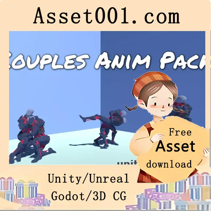 情侣动画包：包含86个互动动作（60个站立、26个坐姿）|Couples Anim Pack v1.0