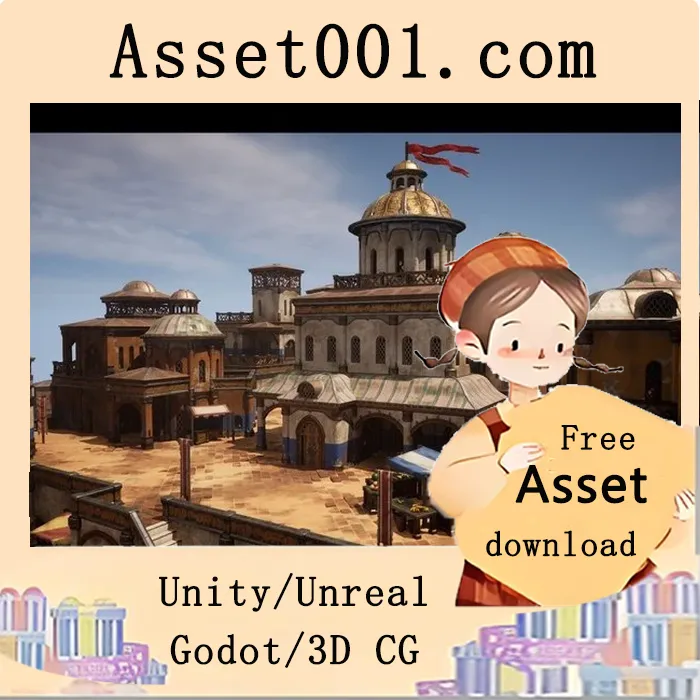 stylized desert bazaar 环境资源包（106个高质量资产）|Stylized Desert Bazaar ( Stylized Stylised Desert Desert Bazaar Building City ) 5.0+