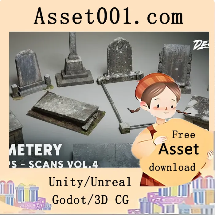 Scans VOL.4 - Cemetery (Nanite & Low Poly)