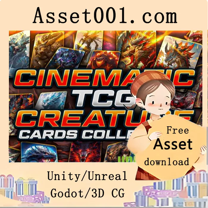 200+高清 cinematic 怪兽卡片集合，为卡牌游戏注入震撼视觉体验|Cinematic TCG Creature Cards Collection v5.2+