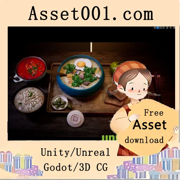 中式早餐场景精美道具展示|Food Series - Chinese Breakfast v5.1-5.3+