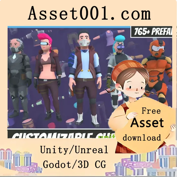 Customizable 3D Sci-Fi Characters Vol 2 v1.0