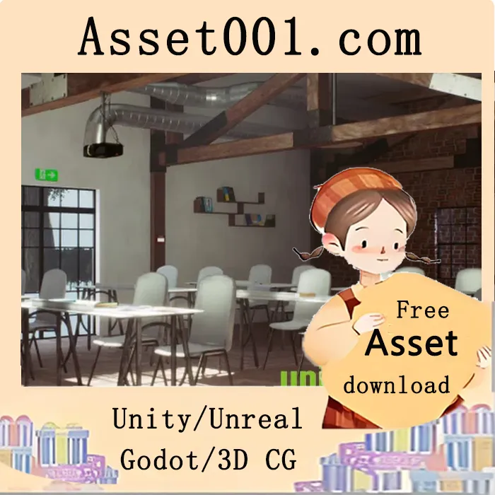 学校一楼环境包：包含教室与走廊的完整场景资源|Modular School / Classroom with Hallway v5.3