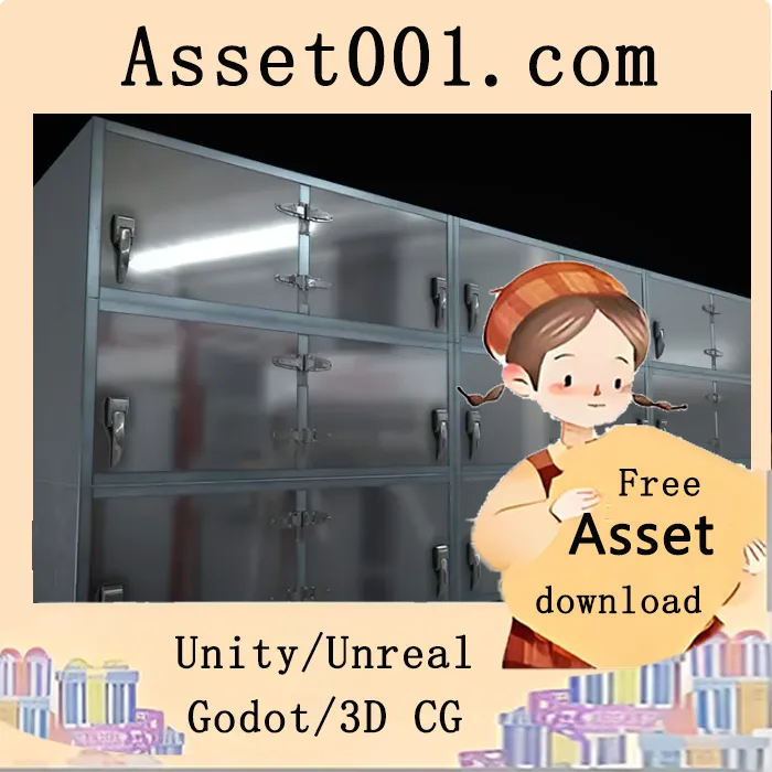 12MB法医冰箱3D模型：高精度医疗场景家具设计|Morgue Refrigerator 12MB