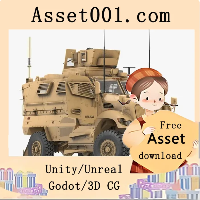 MaxxPro装甲战斗车辆 rigged 3D模型详解|MaxxPro Armored Fighting Vehicle Rigged