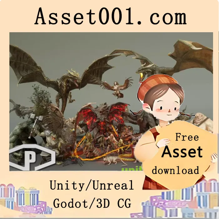 Unity奇幻生物完整包 Volume 1：30种史诗奇幻生物资源，支持URP/HDRP一键升级|HEROIC FANTASY CREATURES FULL PACK Volume 1 v2.5 (23 Feb 2026)