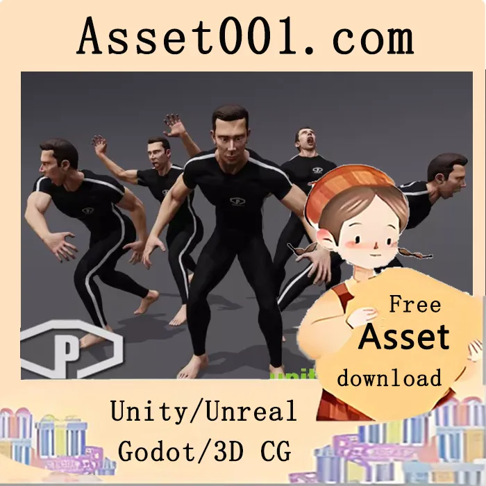 高质量生物类角色动画集：75段动作捕捉动画资源|ANIMSET: CREATURE v1.5