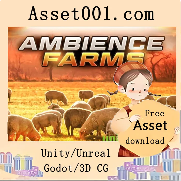 农场氛围音效包：10段3分钟自然音轨，打造沉浸式乡村游戏体验|Ambient Video Game Music - Farms