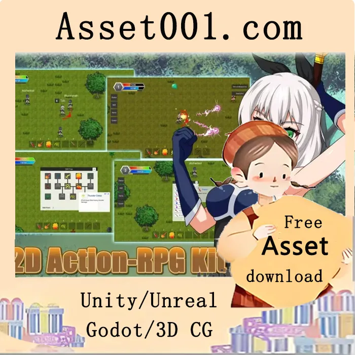 Unity 2D 动作角色扮演游戏（Action-RPG）开发套件功能介绍|2D Action-RPG Kit v1.0