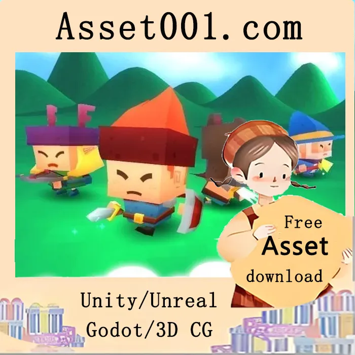 Toon Heroes 低多边形英雄角色包（Unity 5支持）|Toon Heroes Pack Low-poly