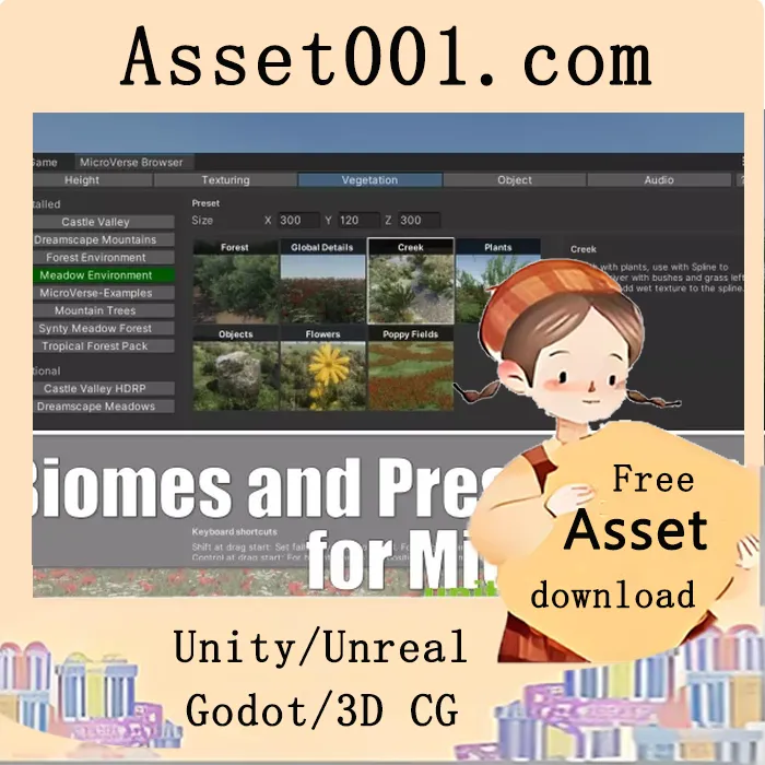 MicroVerse生物群系与预设资产：快速创建Unity场景的高效解决方案|Biomes and Presets for MicroVerse v1.4.0