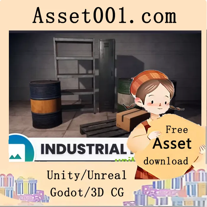 工业道具包Vol.1（HDRP）——打造逼真工业场景的高质量3D资源包|Industrial Props Pack Vol. 1 (HDRP) v1.0