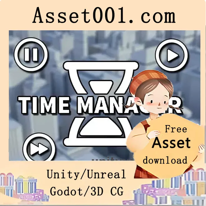 Unity时间管理器插件：支持2D/3D、多平台的可定制时间控制解决方案|Time manager v1.0