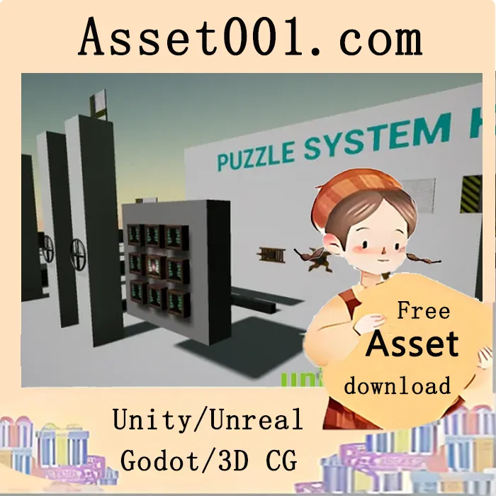 基于蓝prints的8个谜题与1个触发门系统模板|Puzzle System Kit v5.0+