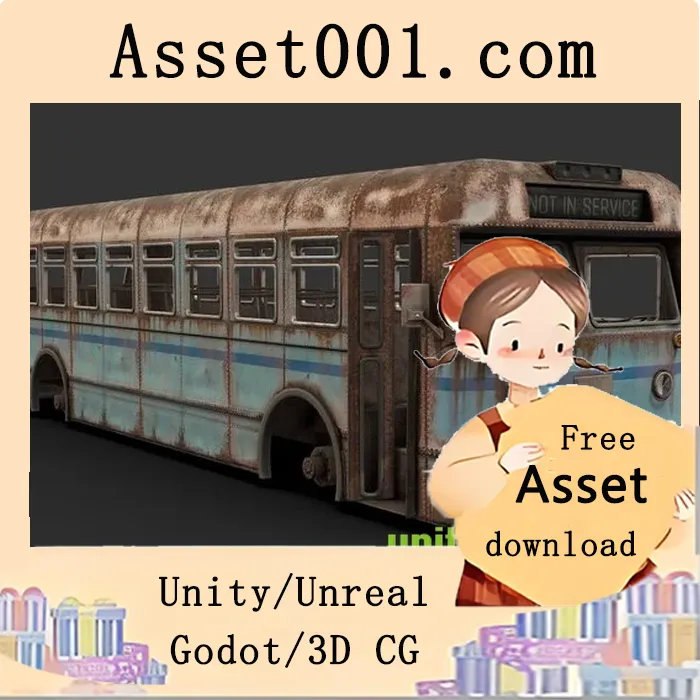 复古锈迹巴士3D模型亮相，致敬经典车影|Rustworld Bus