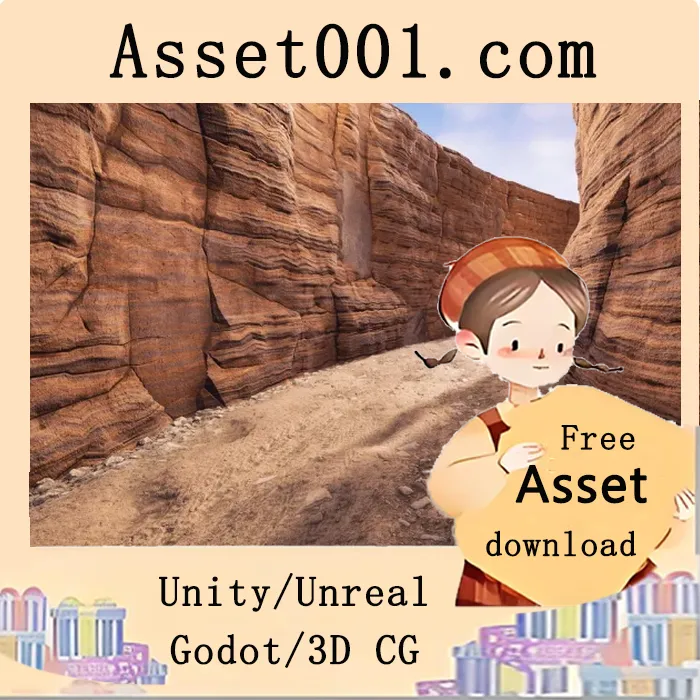 Unity材质包：包含11种道路与岩石材质，支持4.20+版本，分辨率2048x2048|road to gorge package of materials 4.27+