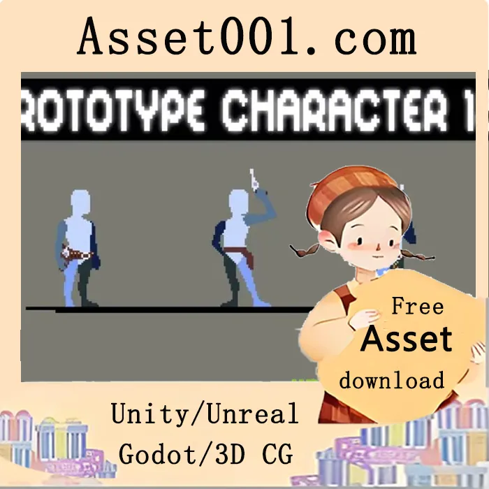 Prototype Gunslinger像素艺术精灵图集：打造响应式射击游戏的原型基础|Prototype Gunslinger Sprite Sheet Pixel Art Pack